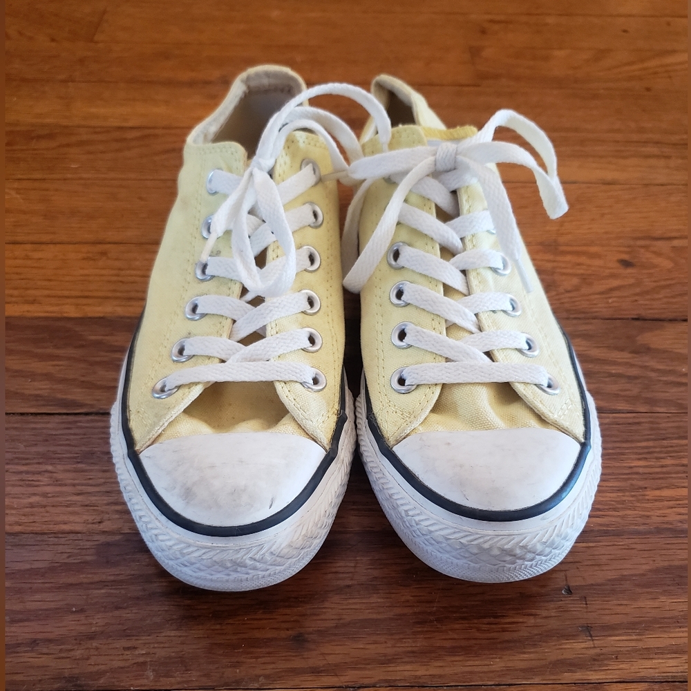 Pale Yellow Converse Sneakers